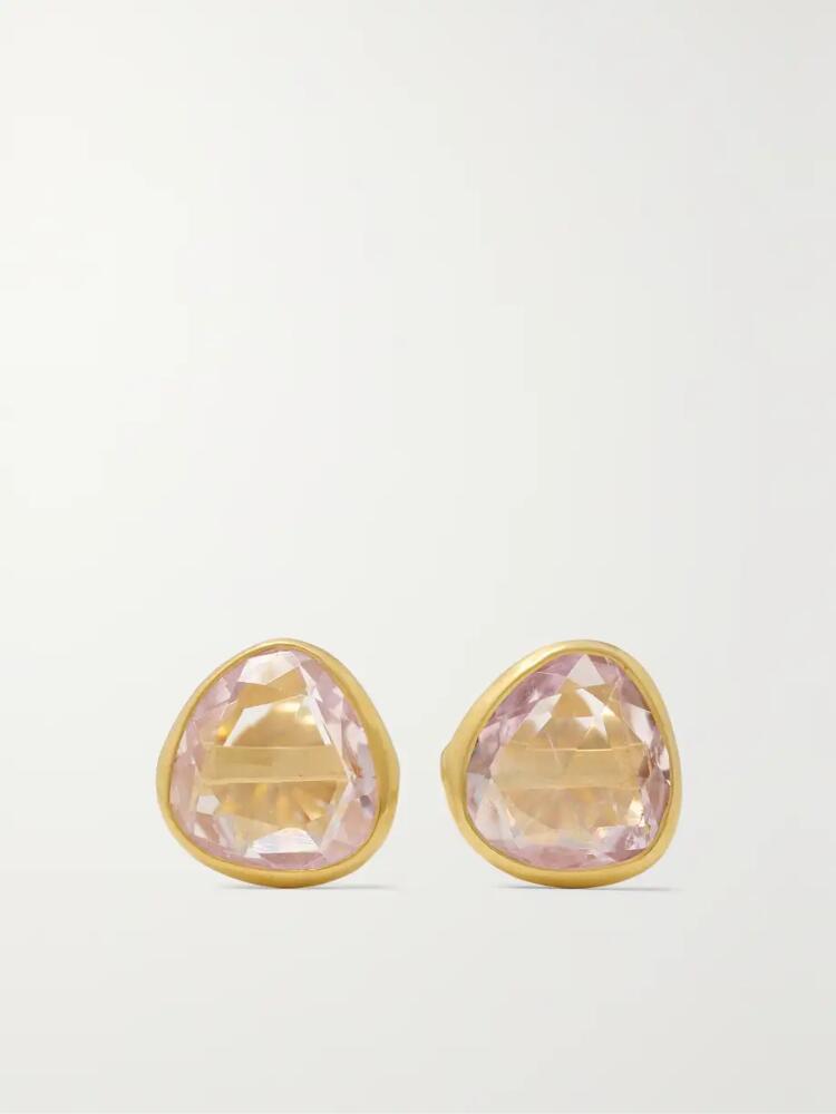 Pippa Small - 18-karat Gold Kunzite Earrings - One size Cover