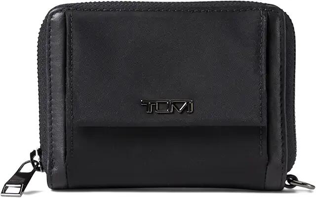 Tumi Voyageur Trifold Zip-Around (Black/Gunmetal) Wallet Cover