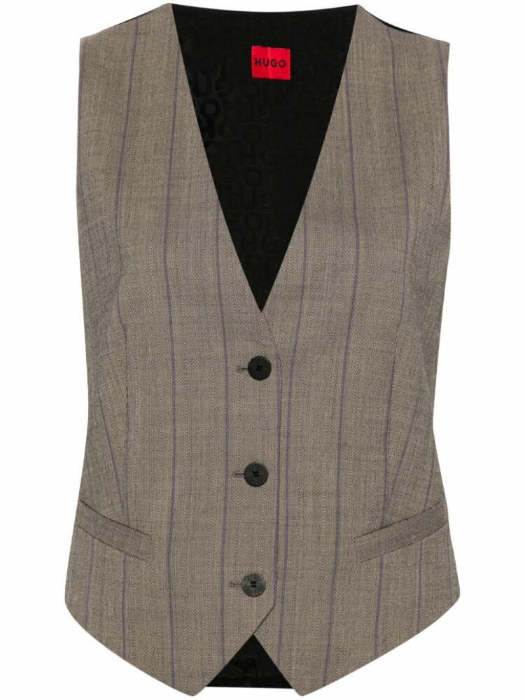 HUGO striped vest - Grey Cover