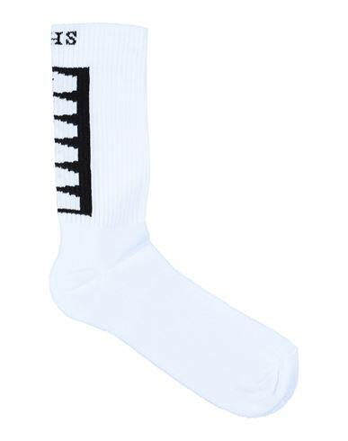 Ihs Man Socks & Hosiery White Cotton, Lycra, Elastane Cover