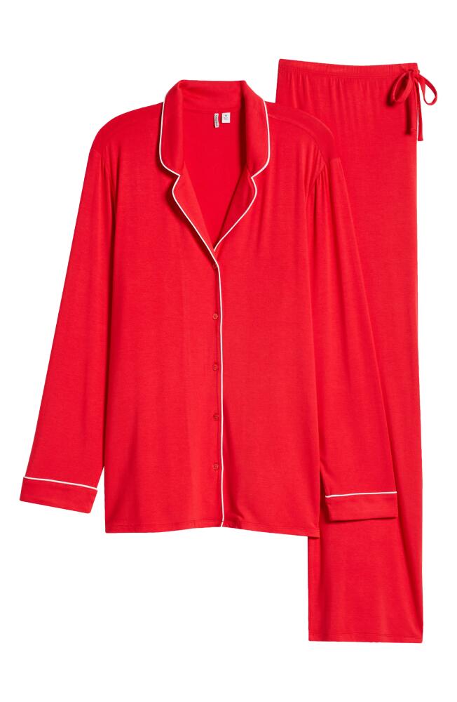 Nordstrom Moonlight Eco Knit Pajamas in Red Toreador Cover