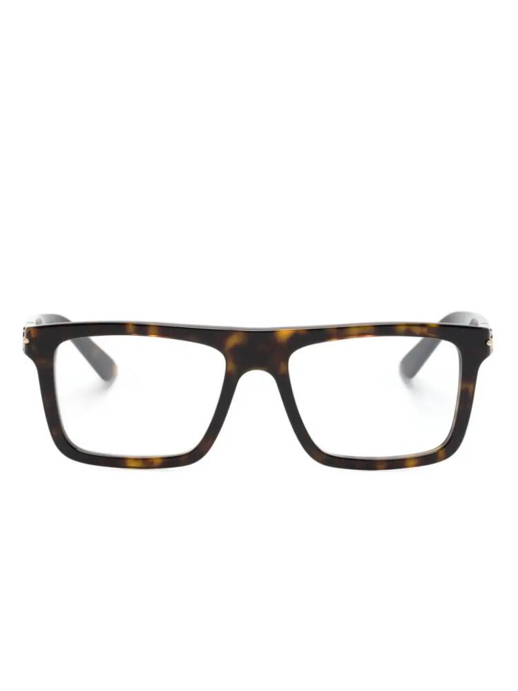 Gucci Eyewear square-frame glasses - Brown Cover