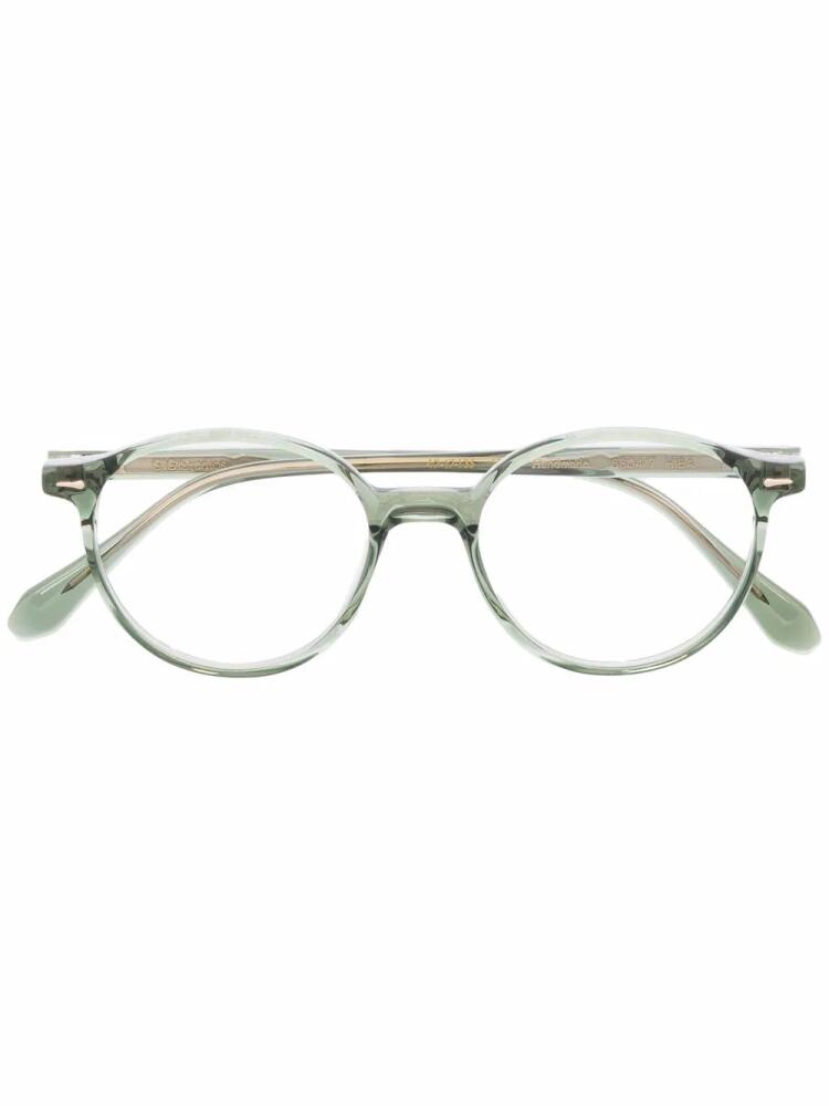 GIGI STUDIOS round-frame glasses - Green Cover