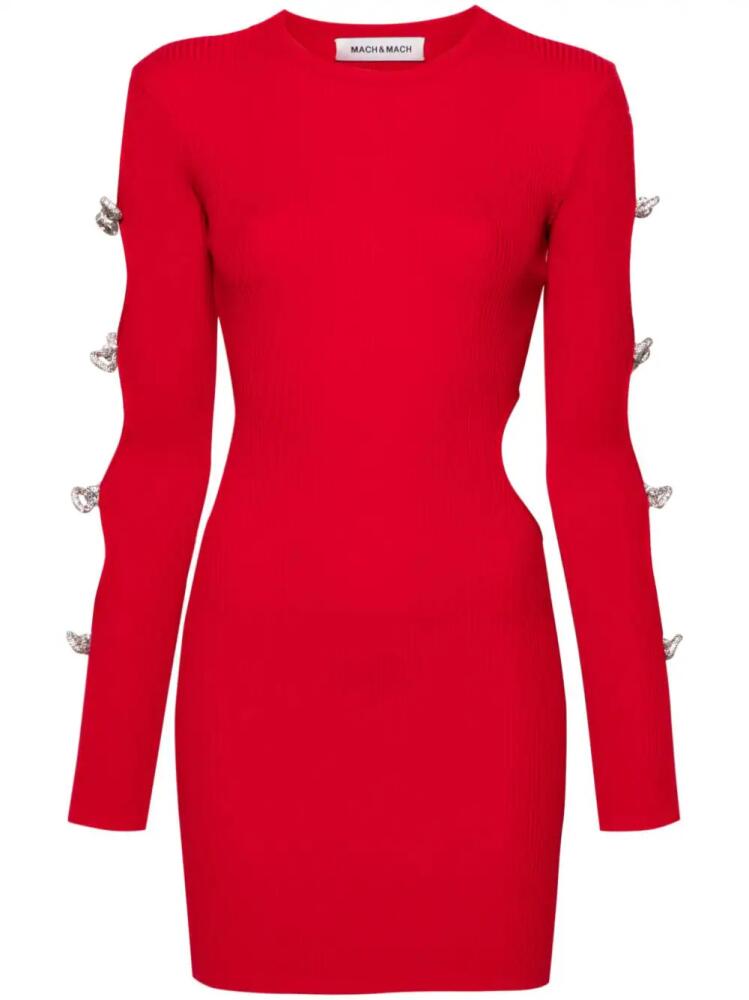 MACH & MACH cut-out mini dress - Red Cover