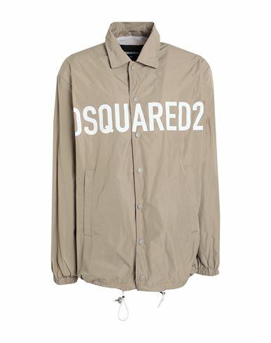 Dsquared2 Man Jacket Khaki Polyester Cover