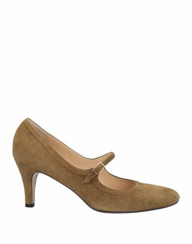 Antonio Barbato Woman Pumps Khaki Soft Leather Cover