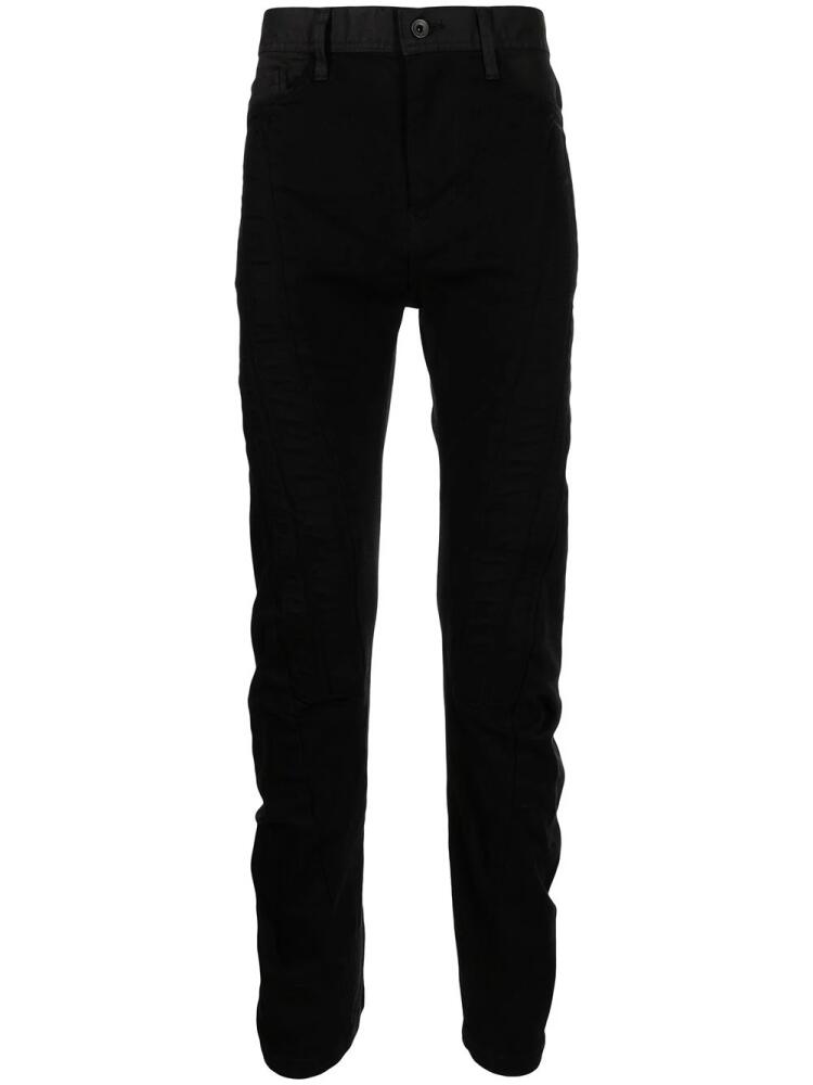 Julius low-rise straight-leg trousers - Black Cover