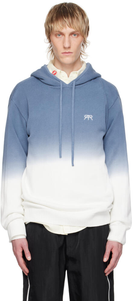 RTA Blue & White Gradient Hoodie Cover