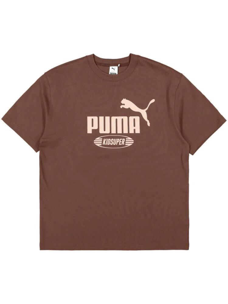 KidSuper x Puma logo-print cotton T-shirt - Brown Cover