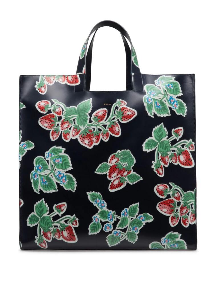 Bally Easy strawberry-print tote bag - Black Cover