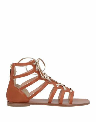 Pollini Woman Sandals Tan Cowhide Cover