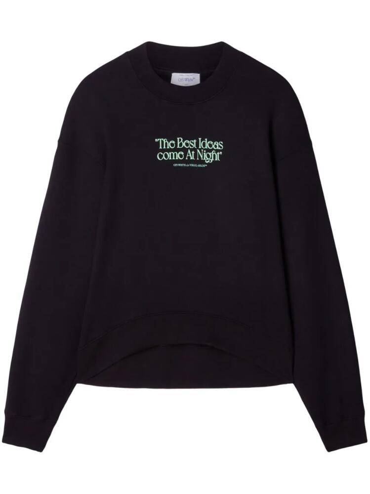 Off-White slogan-print sweatshirt - Black Cover