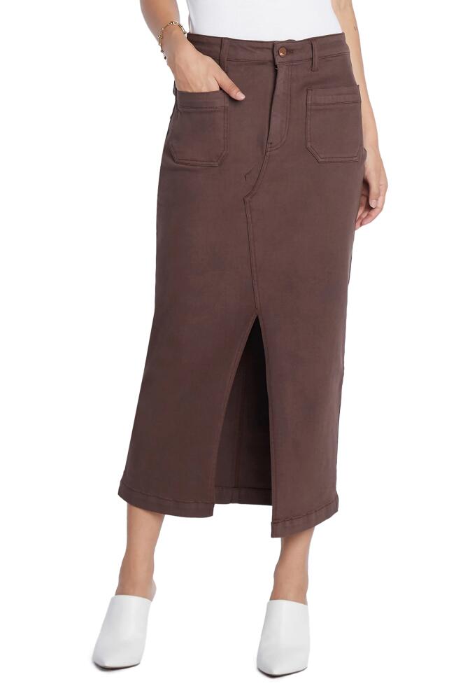 Wash Lab Denim Carin Denim Maxi Skirt in Cocoa Cover