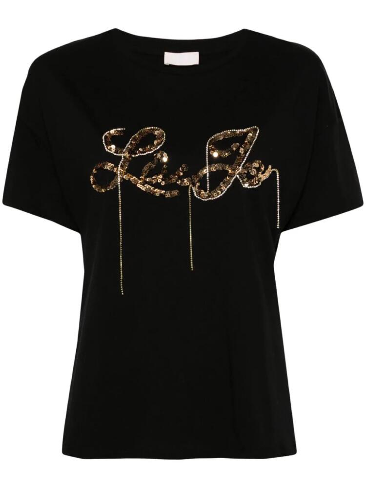 LIU JO logo-embellished T-shirt - Black Cover