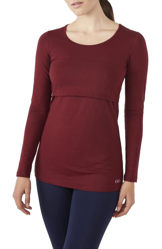 Modern Eternity Maternity/Nursing Tee in Burgundy Cover