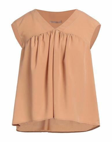 Biancoghiaccio Woman Top Camel Polyester, Elastane Cover