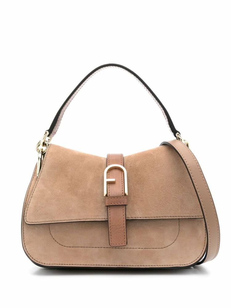 Furla mini Flow tote bag - Brown Cover