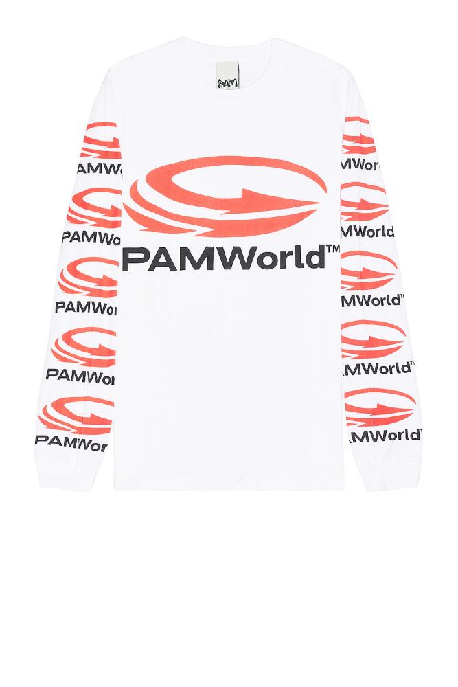 P.A.M. Perks and Mini Pwpwpwpw Long Sleeve Tee in White Cover