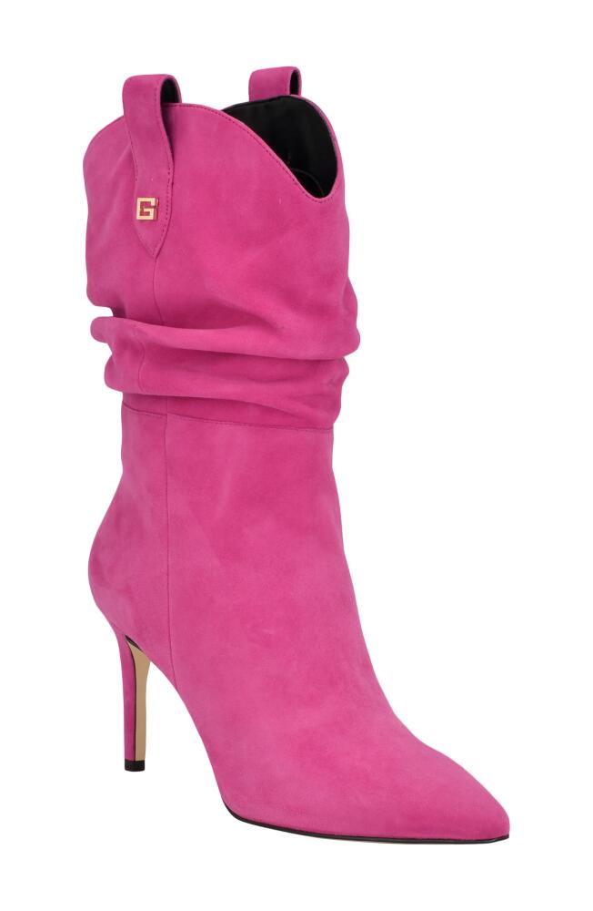 GUESS Benisa Pointed Toe Stiletto Boot in Pink Cover