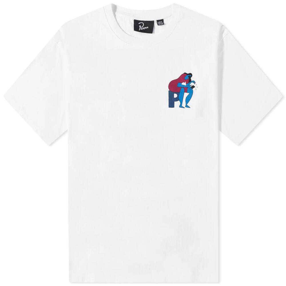 By Parra Men's Insecure Days T-Shirt in White Cover