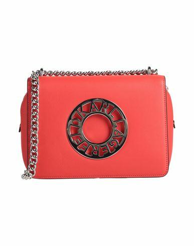 Karl Lagerfeld Woman Cross-body bag Coral Cow leather Cover