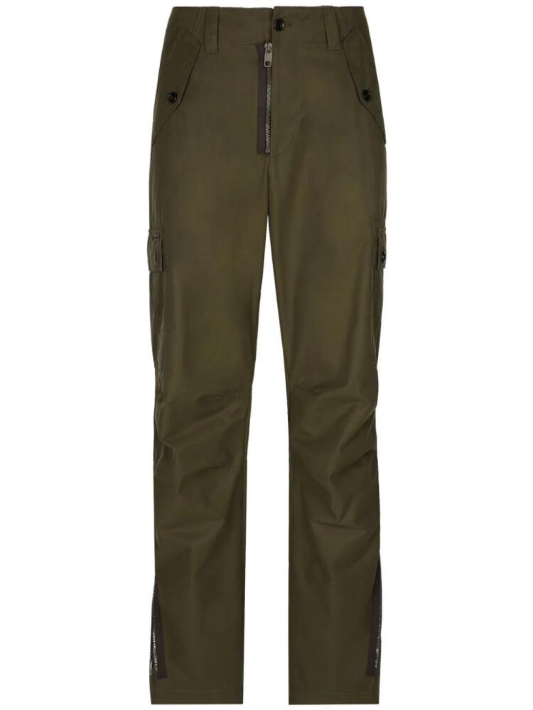 Dolce & Gabbana flared cargo trousers - Green Cover