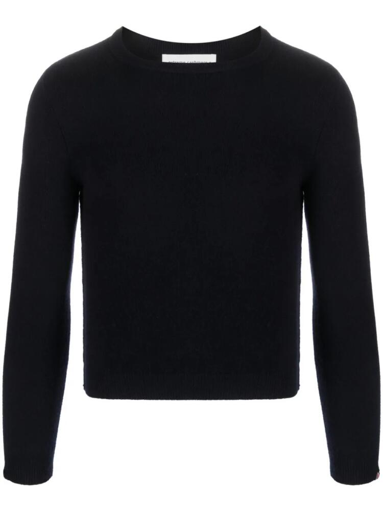 extreme cashmere fine-knit cropped jumper - Blue Cover