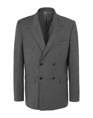 8 By Yoox Man Blazer Steel grey Polyester, Viscose, Elastane Cover