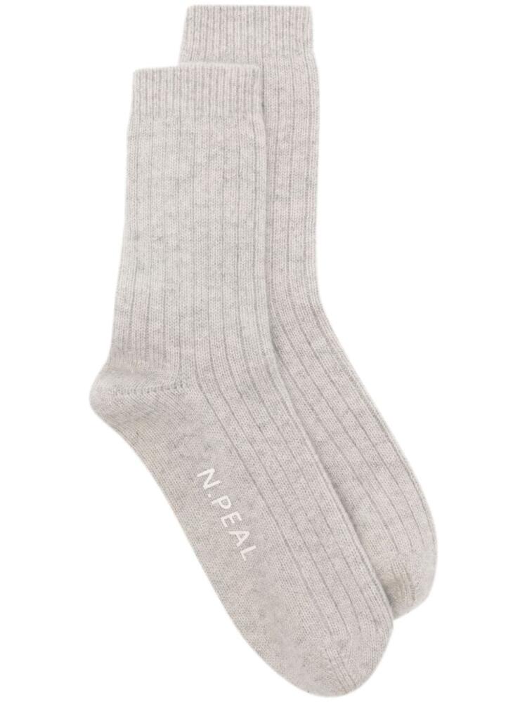 N.Peal ribbed socks - Neutrals Cover