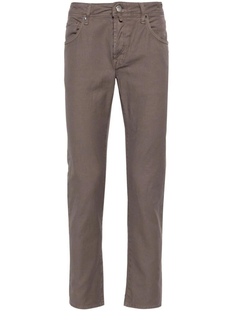 Incotex mid-rise slim-fit jeans - Brown Cover