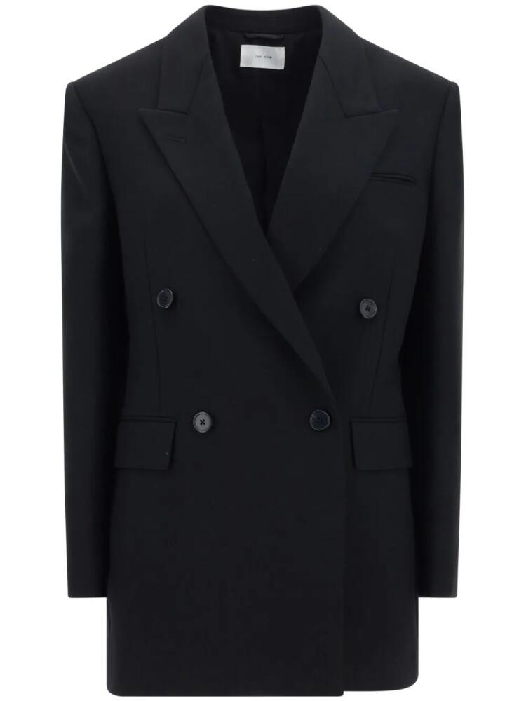 The Row Myriam virgin wool-silk jacket - Black Cover