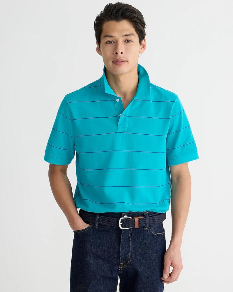 J.Crew Piqué polo shirt in stripe Cover