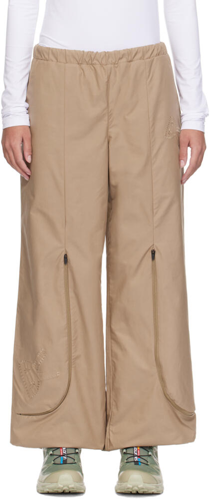 District Vision Beige Zip Pants Cover