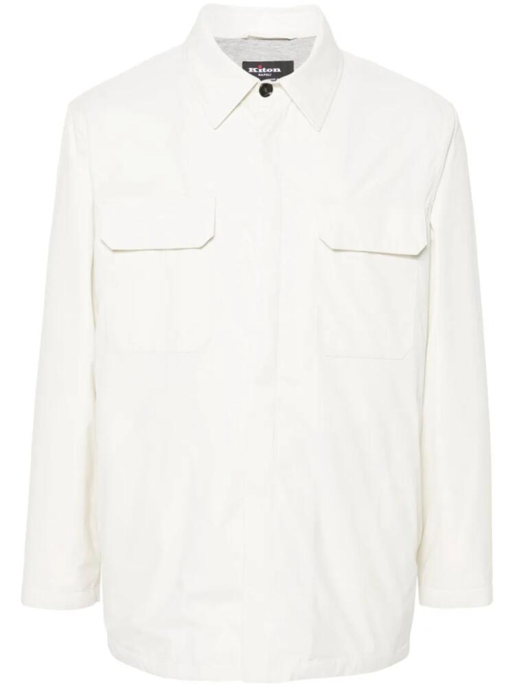 Kiton shell shirt jacket - Neutrals Cover