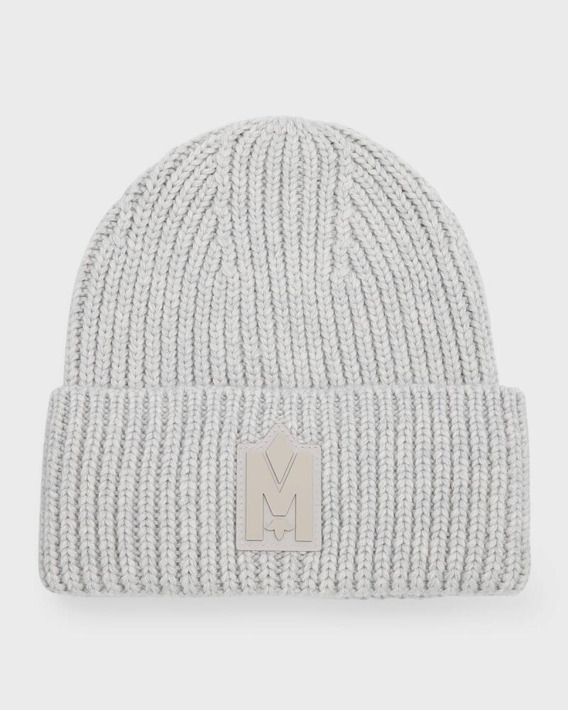 Mackage Men's M-Logo Patch Beanie Hat Cover