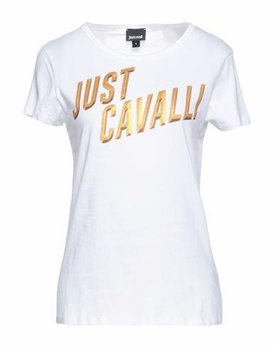 Just Cavalli Woman T-shirt White Cotton Cover