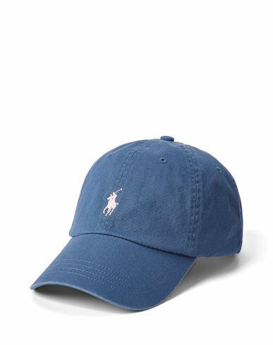 Polo Ralph Lauren Cotton Chino Ball Cap Man Hat Slate blue Cotton Cover