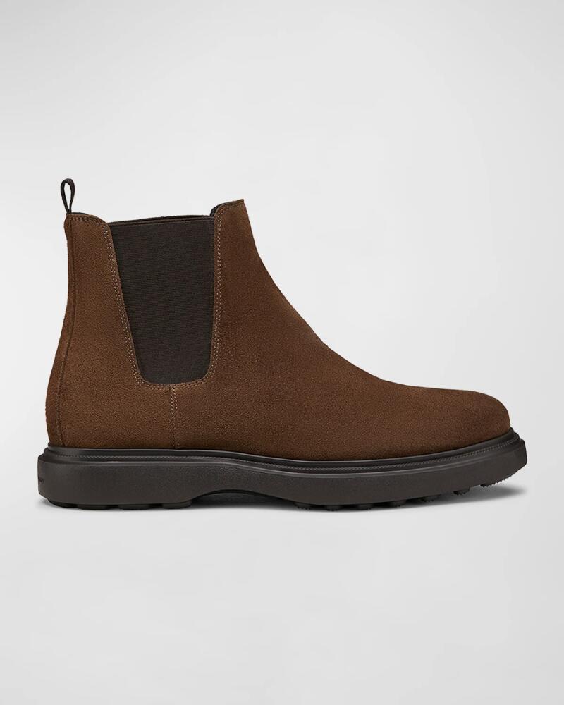 Stuart Weitzman Men's Amos Suede Chelsea Boots Cover