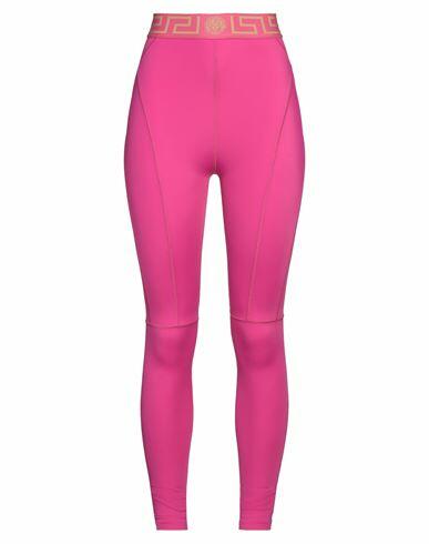 Versace Woman Leggings Fuchsia Polyamide, Elastane Cover