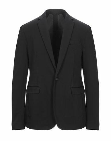 Dondup Man Blazer Black Cotton, Polyester, Polyamide, Elastane Cover