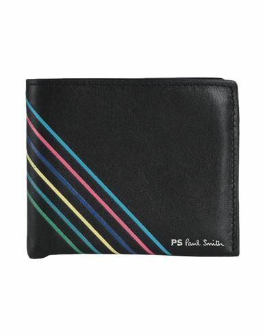 Ps Paul Smith Man Wallet Black Bovine leather Cover