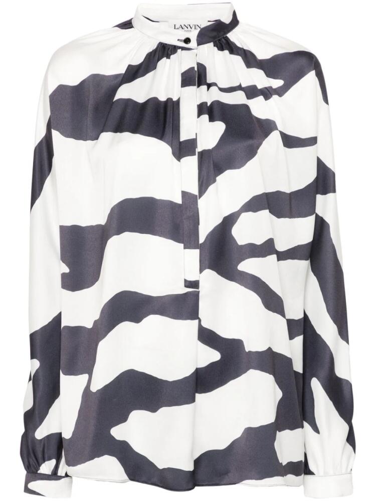 Lanvin graphic-print blouse - White Cover