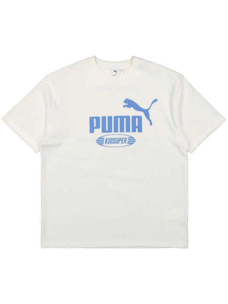 KidSuper x Puma logo-print cotton T-shirt - White Cover