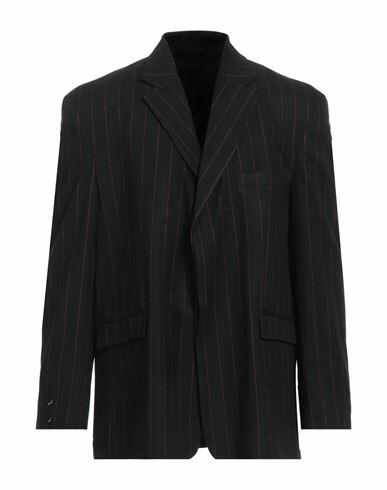 Family First Milano Man Blazer Black Polyester, Viscose, Wool, Elastane Cover