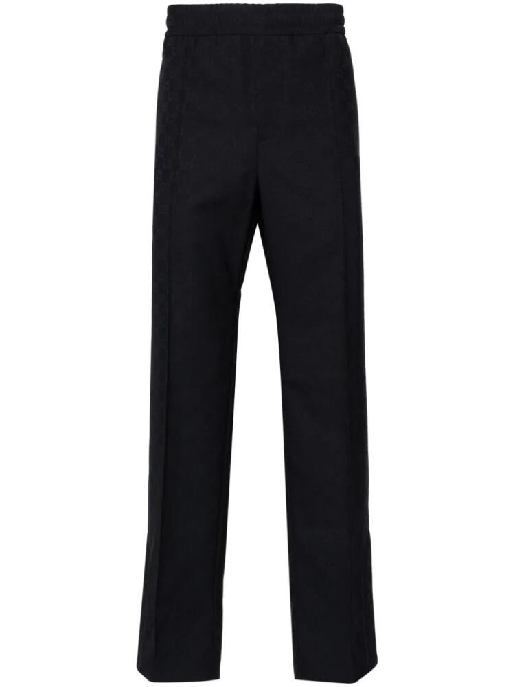 Gucci GG Supreme-jacquard straight trousers - Blue Cover