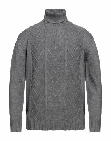 Siviglia Man Turtleneck Grey Wool, Elastane Cover