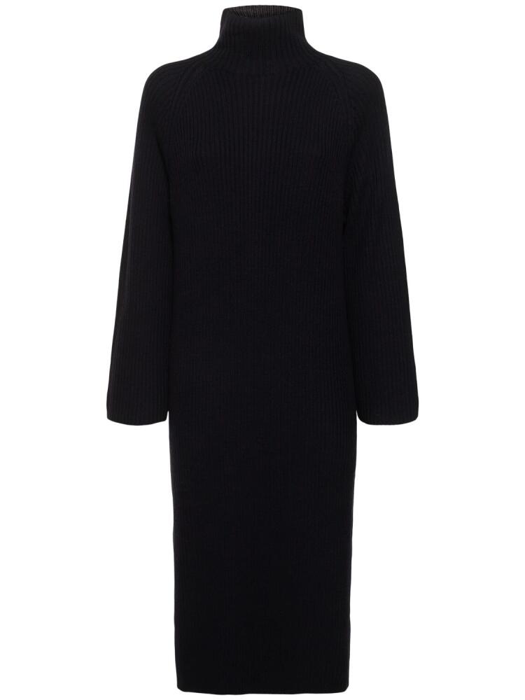 A.P.C. Prisca Wool Knit Turtleneck Midi Dress Cover