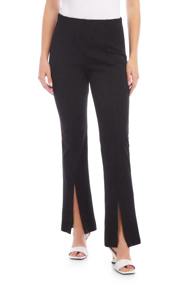 FIFTEEN TWENTY High Waist Front Slit Pants in Black Cover