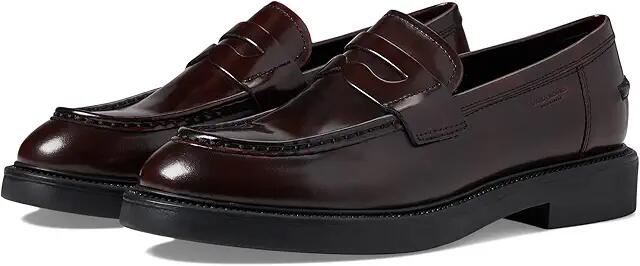 Vagabond Shoemakers Alex W Polished Leather Loafer (Dark Bordo) Women's Shoes Cover