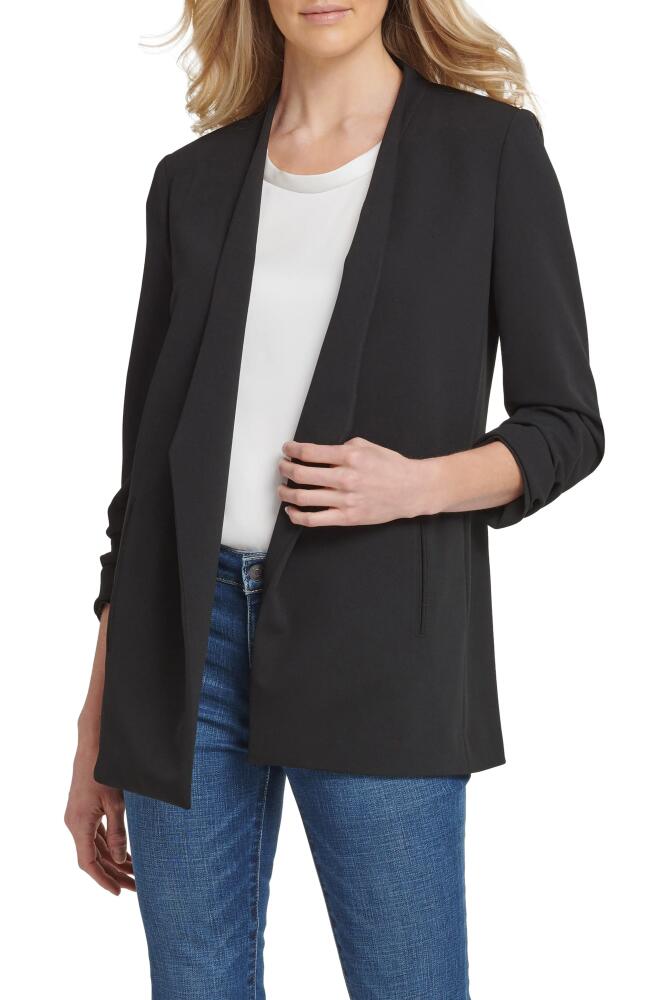 DKNY SPORTSWEAR Open Front Blazer in Black Cover